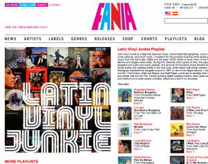 FANIA Records relaunch New FANIA Records salsa music website